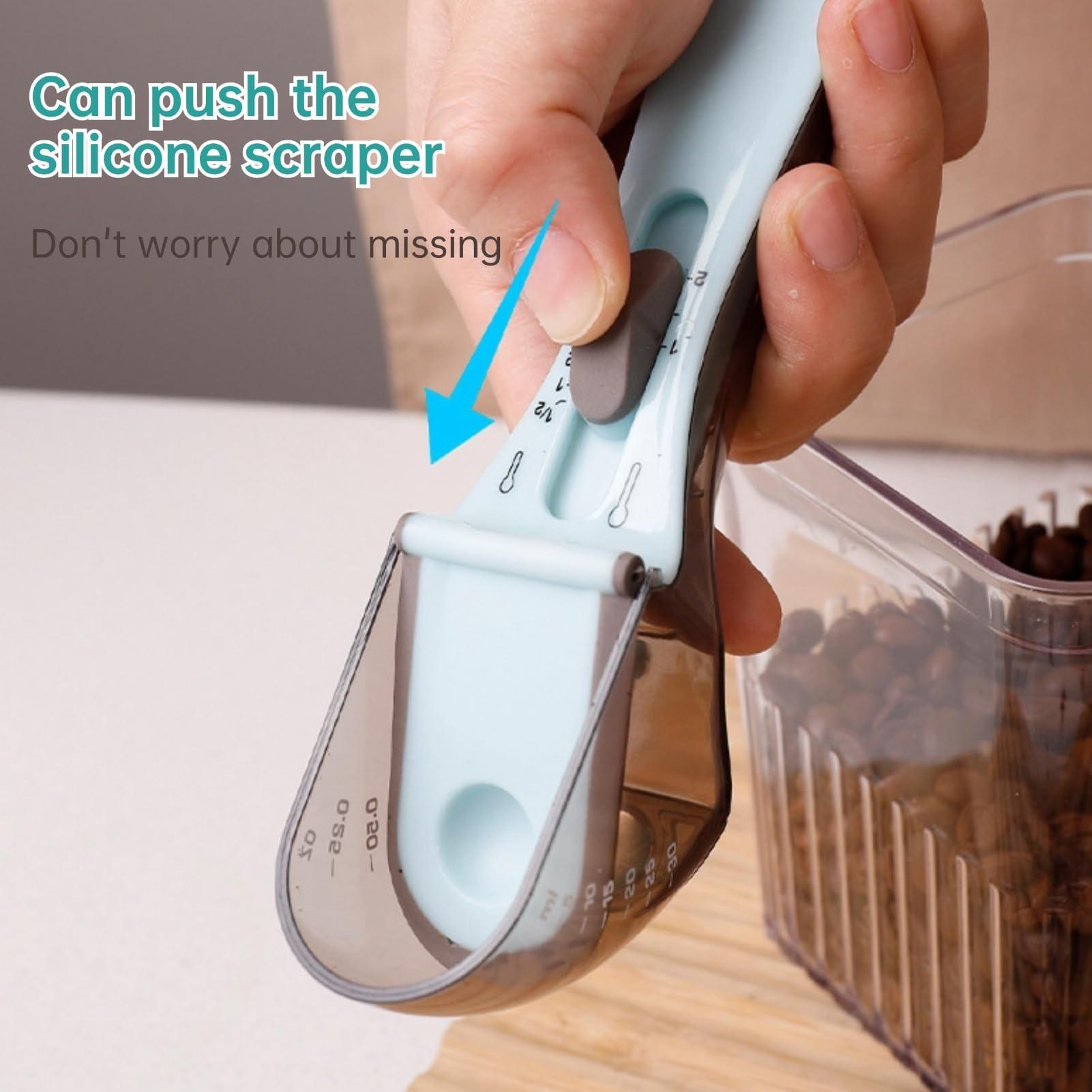 Adjustable Digital Measuring Cup Spoon for Cooking, Multifunctional Scale for Solid Powder Liquid, Kitchen Baking Tool Set