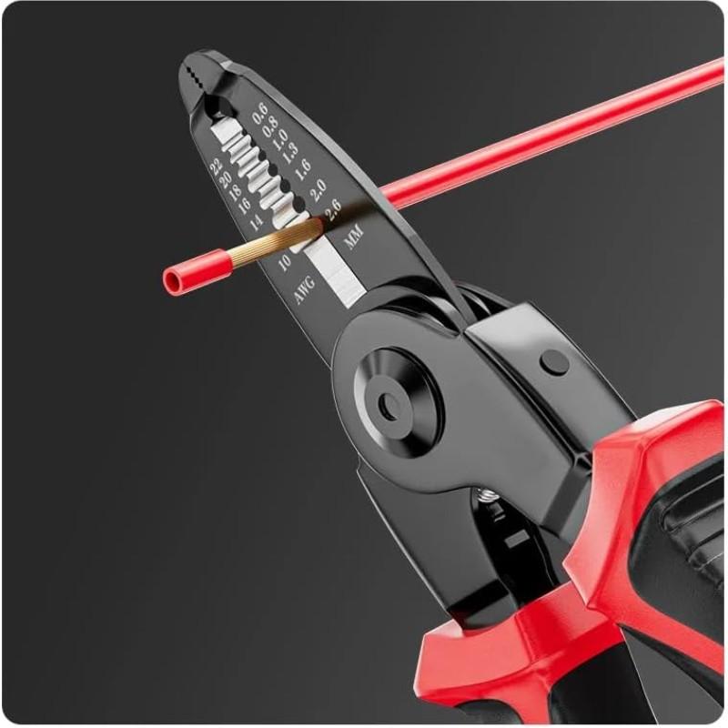 Five-In-One Multi-Functional Replaceable Head Pliers Set, Steel Wire Pliers Tiger Pliers Stripping Tool Kit, Multifunctional Pliers