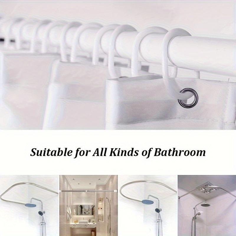 Industrial Caution Shower Curtain, Danger Banner, Biohazard Symbol, Warning Text, & Stripes, Halloween Decor, Safety Theme