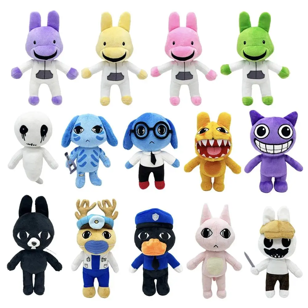 Game Animal Hospital Plush Toy Blue Dog Horror Soft Stuffed Cartoon Doll Collectible For Adult Fans Back To School Keychain Gift