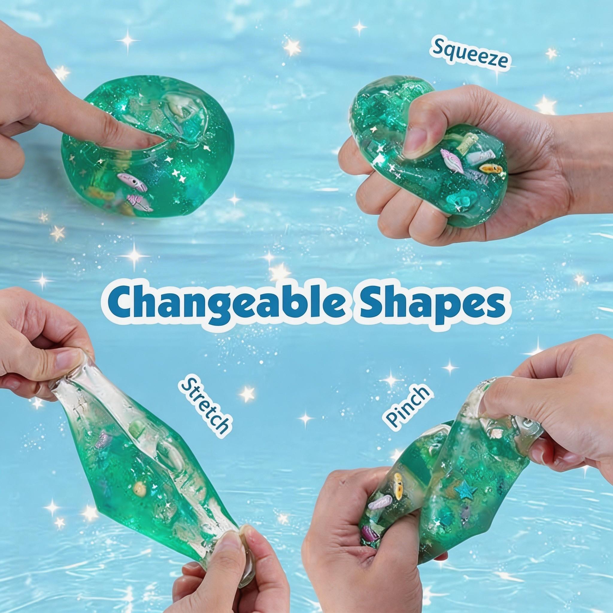 Large Jelly Ice Cube Squishy Toy, Temperature-Sensitive Soft Hard Stress Relief, Office Fidget, Student Pressure Release, 1pc