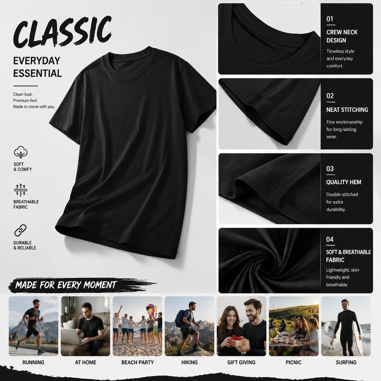 Unisex Short-Sleeve Round Neck Casual T-Shirt - Sarcastic Quote Graphic Top with 'Someone Cares Not Me' Dark Humor Style