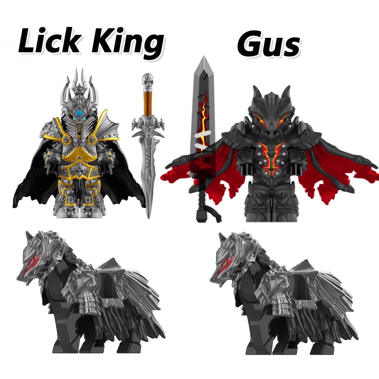 World Of Warcraft Wow Building Blocks Lich King Mini Action Figure Toys Berserk Guts Gus Building Block Figure Holiday gift