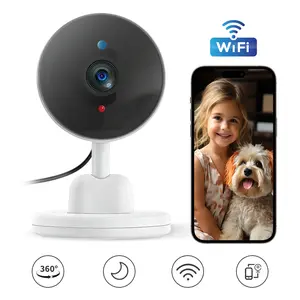 1080P HD Smart Security Camera, 2.4G WiFi, IR Night Vision, PIR Motion Detection, 2 Way Audio, Baby Pet Monitor, Indoor Security Cam, Cloud SD Storage, 24 7 Recording,for Home/Office/Garage Security Cam