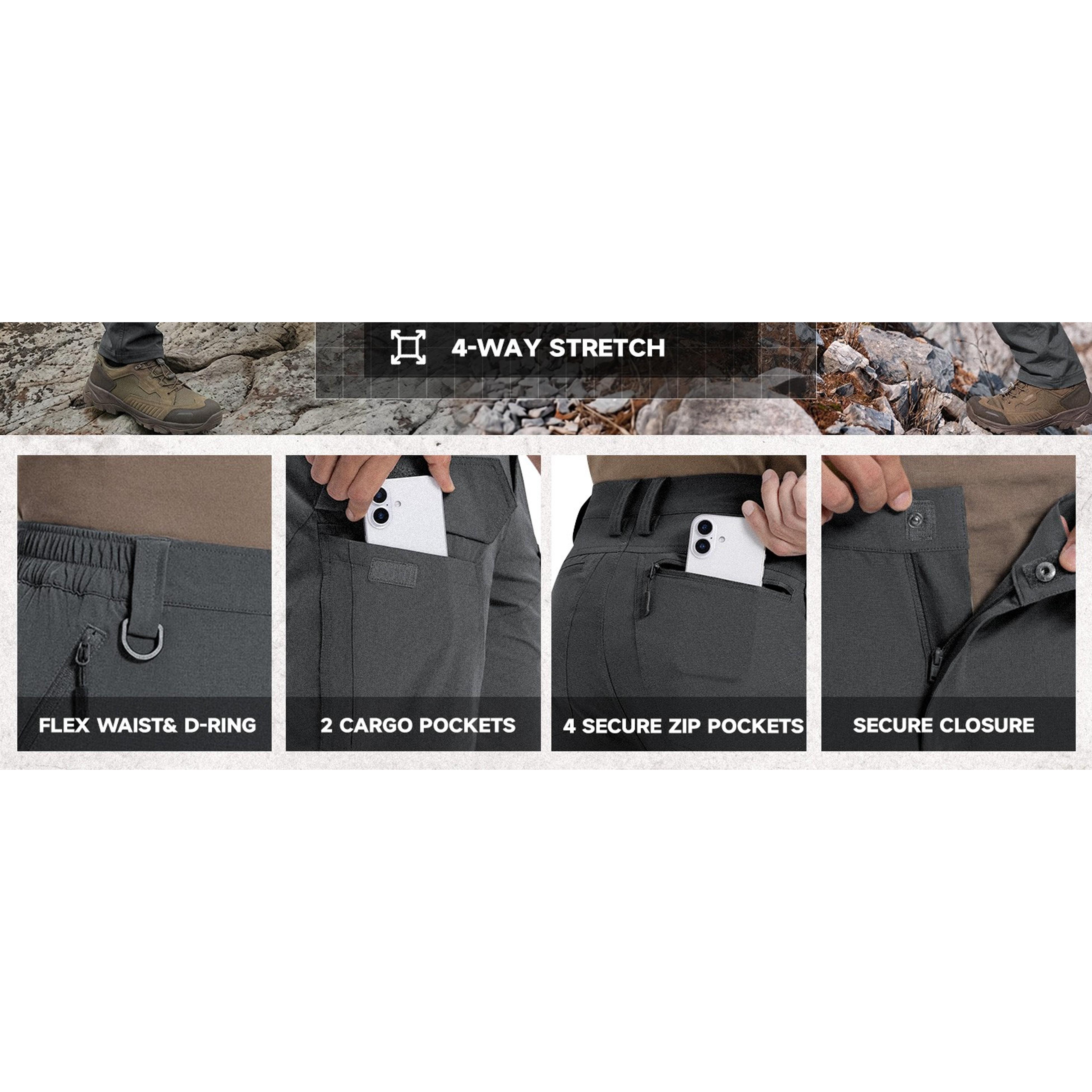 Men's Hiking Pants Breathable Quick Dry Water Resistant Stretch with Mesh Vents & 6 Pockets for Outdoor Hikers(Gift) Men's Hiking Pants Breathable Quick Dry Water Resistant Stretch with Mesh Vents & 6 Pockets for Outdoor Hikers(Gift)