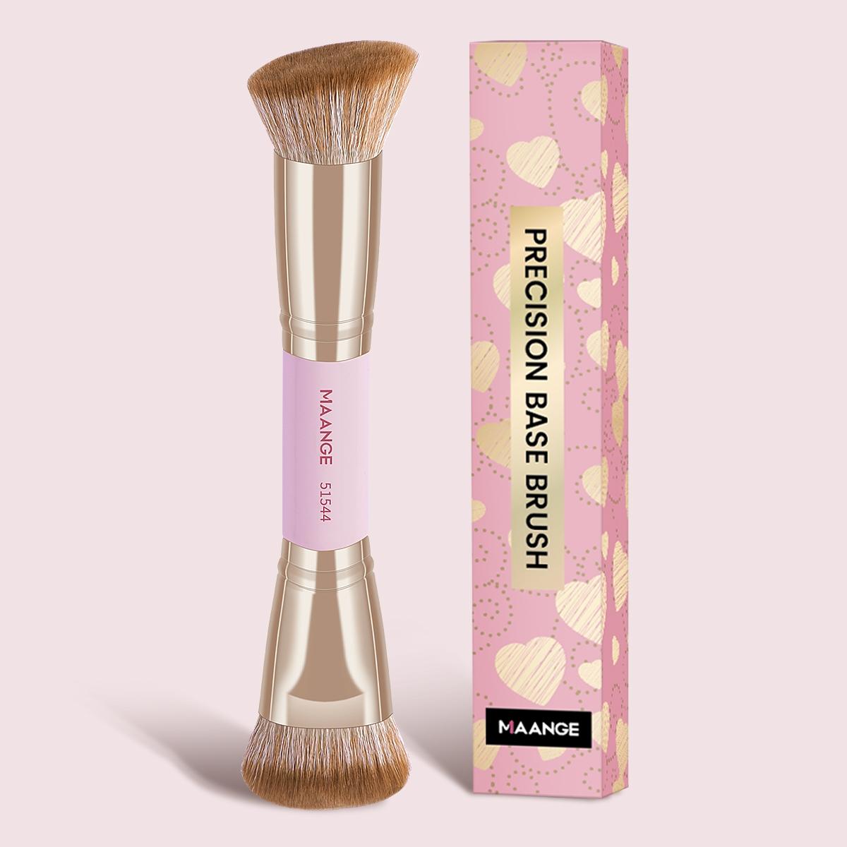 Double-ended Makeup Brush, 1 Count Professional Multifunctional Brush, Makeup Tools for Daily Makeup on Face, Gift for Women & Girl Double-ended Makeup Brush, 1 Count Professional Multifunctional Brush, Makeup Tools for Daily Makeup on Face, Gift for Women & Girl