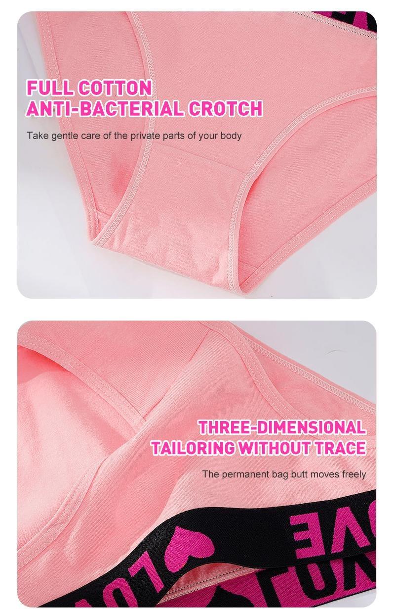 12pcs Sexy Seamless Color Block Briefs - Ultra Comfy, Breathable, Stretchy, and Soft Intimates Panties for Women - Lingerie & Underwear with Letter Print Design Fit Pink Pastel Womenswear underwear women period underwear Bridal underwear women