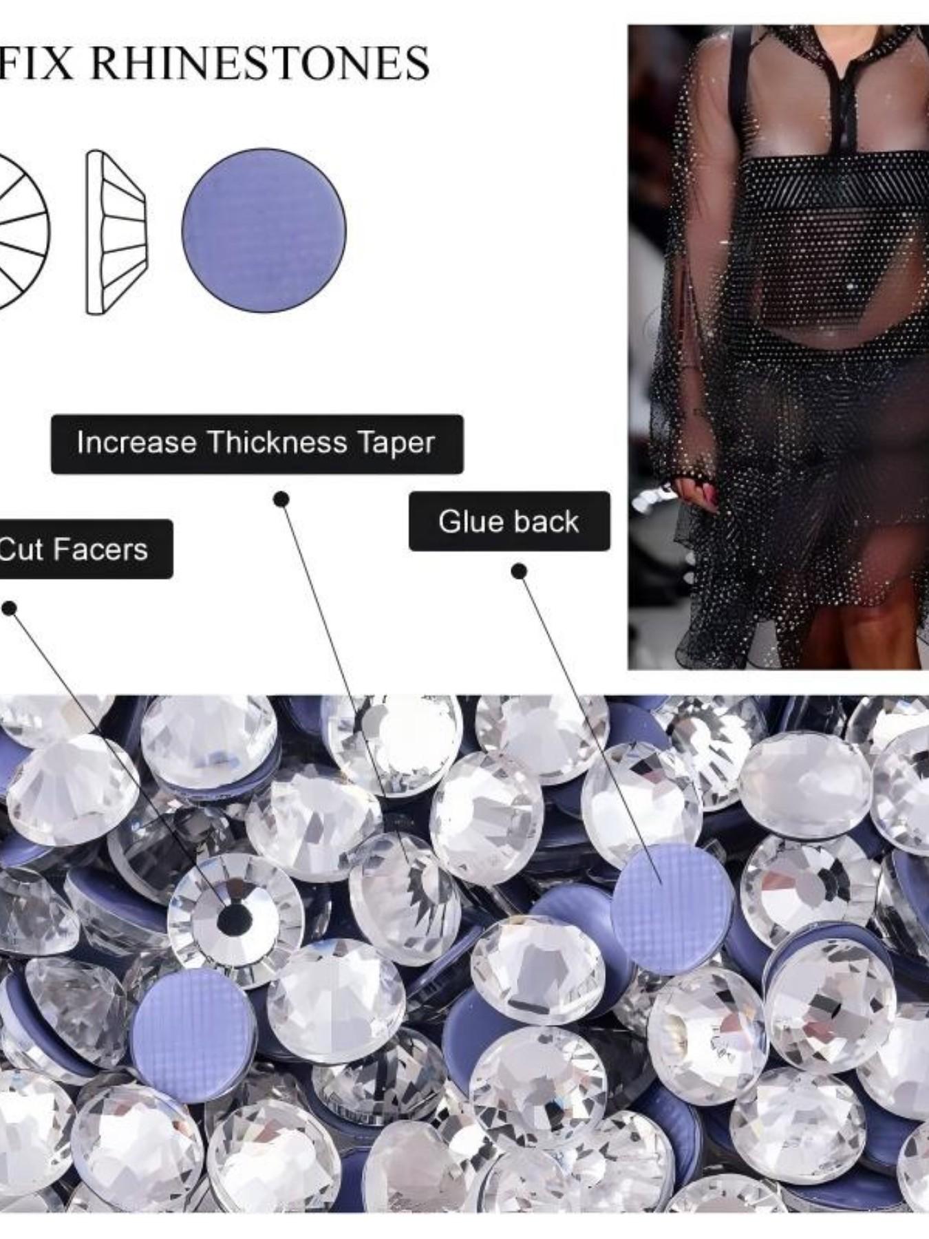 2880pcs Deep Blue Hot Pressed Glass Rhinestones, Unique Nail Art DIY Decor, Perfect for Trendy Street Style Nail Players