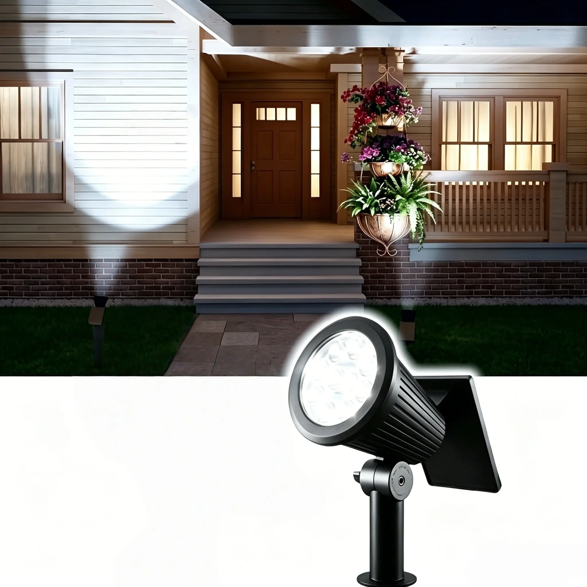 Solar Powered Projector Light, RGB Color Changing Outdoor Garden Light, Easy To Install Light for Wall, Stairs, Terrace, Yard, Pool, Studio Photography, Solar Lights Outdoor, Yard Lighting, Outdoor Waterproof Lights