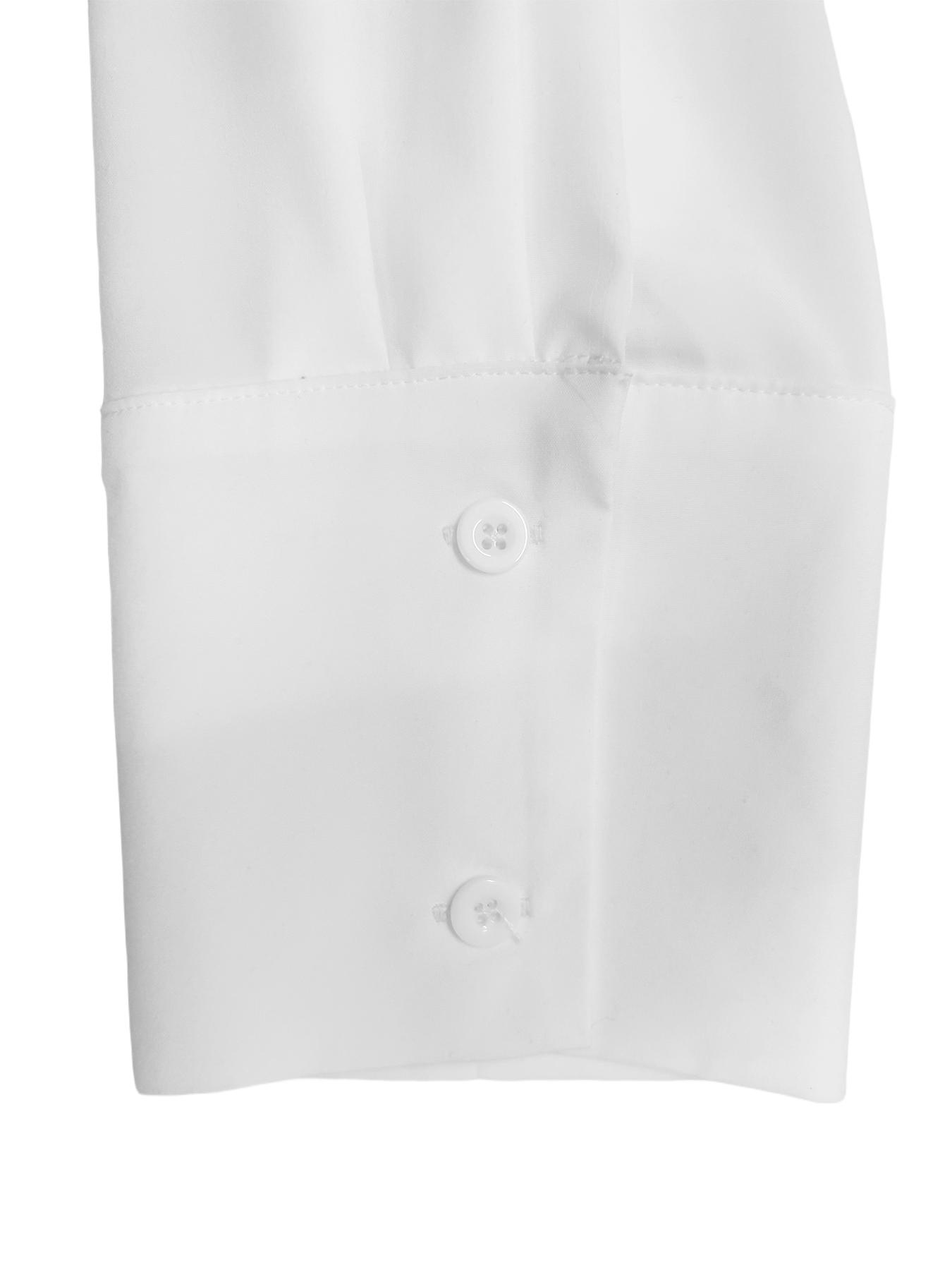 Elegant Plus Size Women's Solid Color Long Sleeve Shirt, Stylish Casual Blouse for Everyday Wear, Comfortable and Versatile Clothing