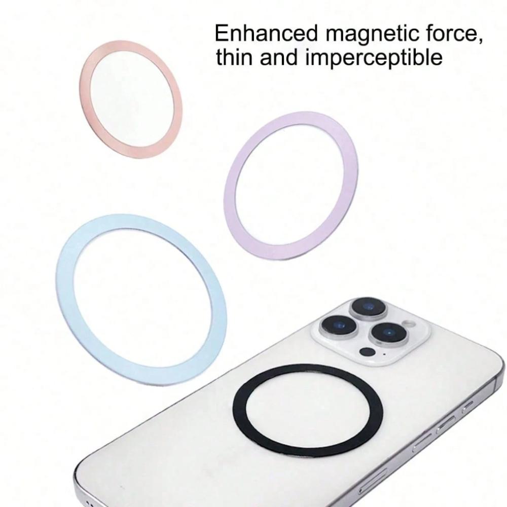 Strong Magnetic Ring, Smartphone Ring – Compatible with MagSticker Magnetic Rings – Magnetic Ring Stand for MagMagnetic Wireless Charger Case, Phone Holders Apple 17/16/15/14 Pro Max, Samsung Galaxy, and Android Devices, Mobile Accessory