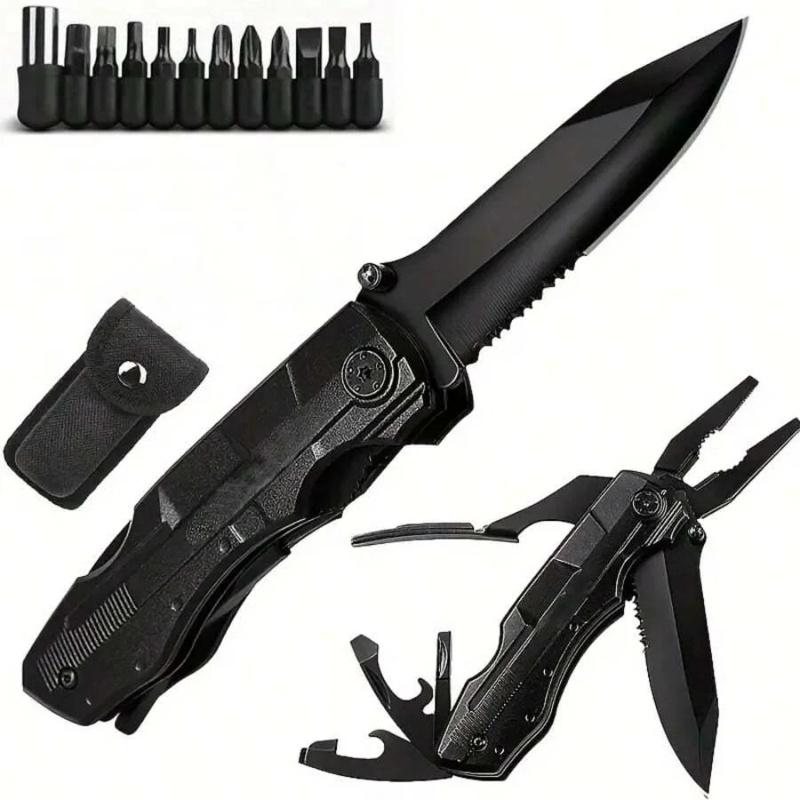 Multi-functional Single-tool Pliers EDC Screws Multi-head Combination Multipurpose Tool Outdoor Portable Home Maintenance Folding Knife Pliers