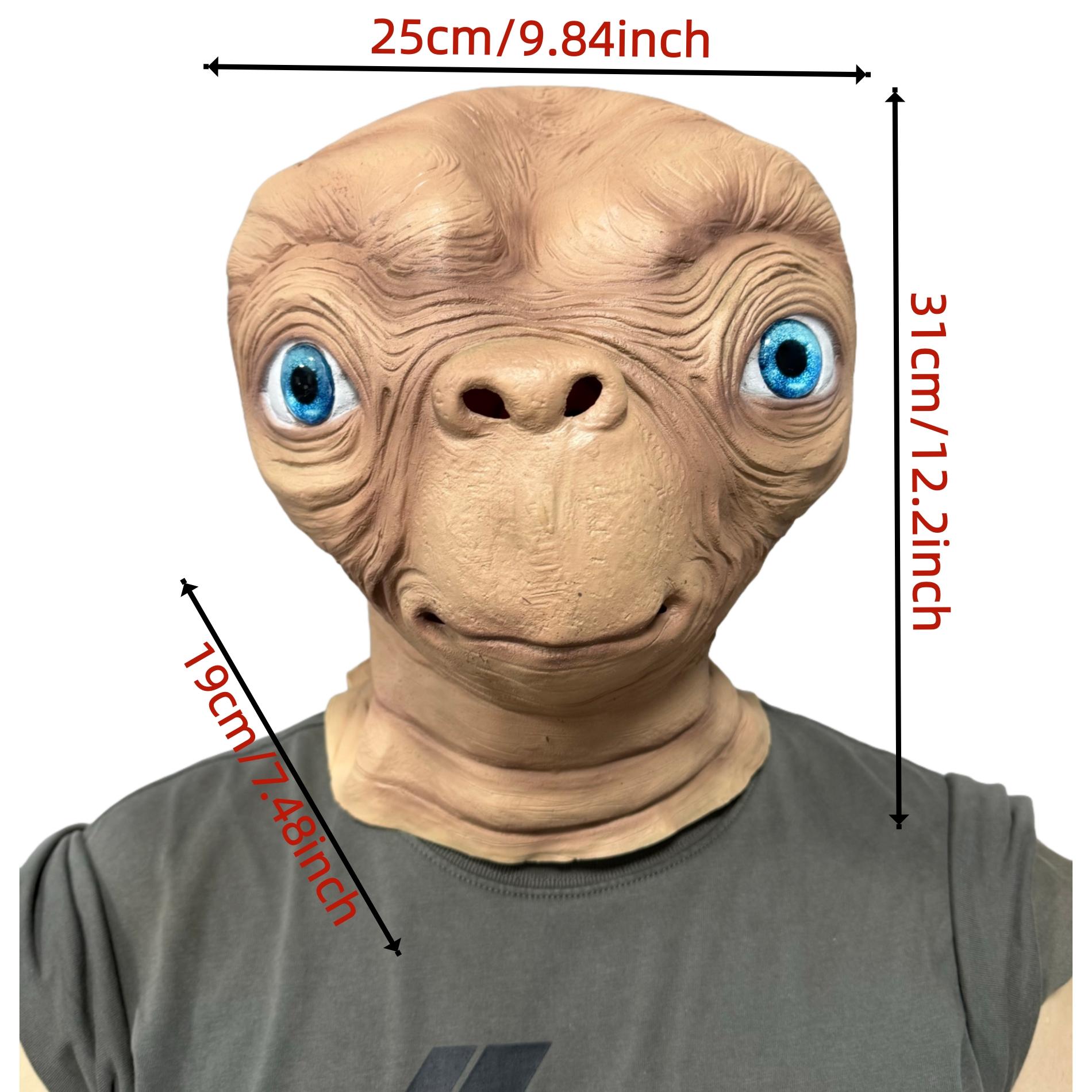 Realistic Et Alien Latex Mask with Blue Eyes, Full Head Rubber Design ...