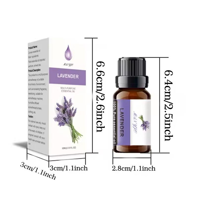 4pcs Eucalyptus Lily Rosemary Sandalwood Essential Oils, 10ML Plant Flower Fruit Scent, Long Lasting, Suitable for Home Office Bathroom
