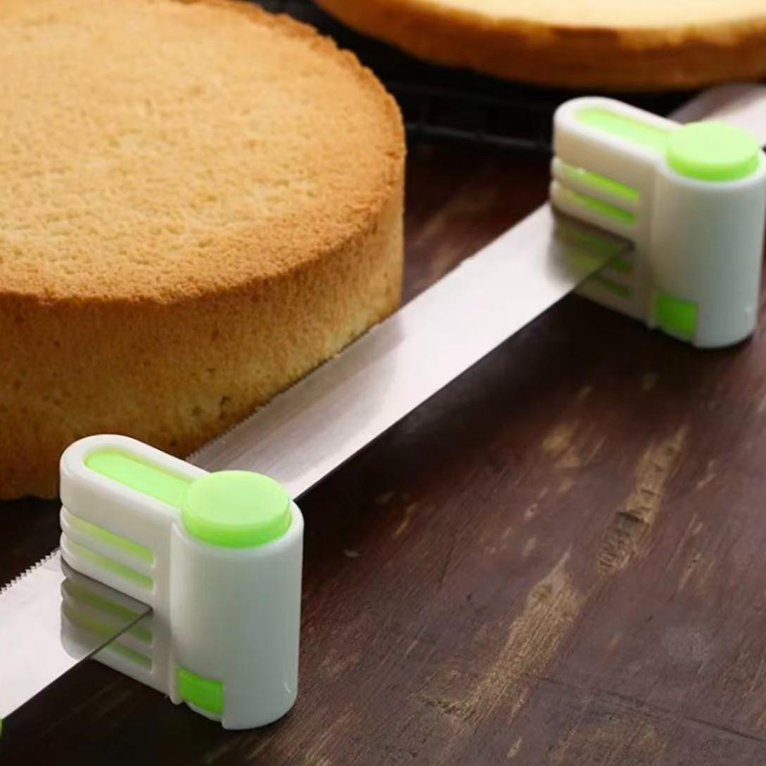 Multifunctional Cake Slicer Set, Five-Layer Bread Cutter, Practical Kitchen Baking Tool, Home Use, 2-Piece Set, Home Baking Enthusiasts, Versatile Kitchen Tool, Durable, Kitchen Utensils Set