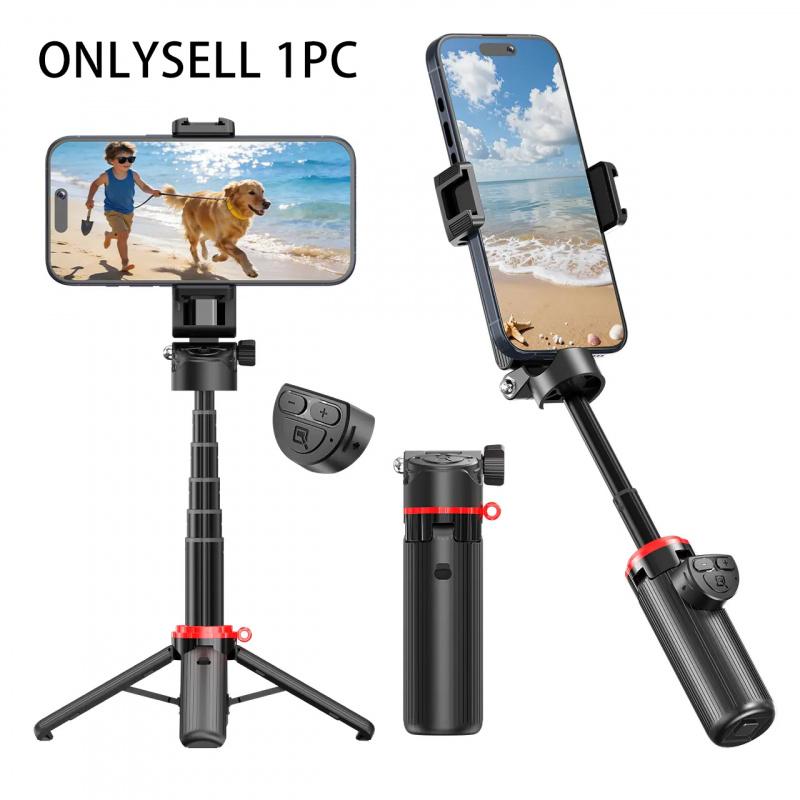2026 Mini Selfie Stick, Tripod Selfie, with Focusing Function, Retractable, with stable four-legged base, 360-degree rotation and wireless Bluetooth remote control, Perfect for selfies, videos and live streaming, Compatible with most mobile phones, Light