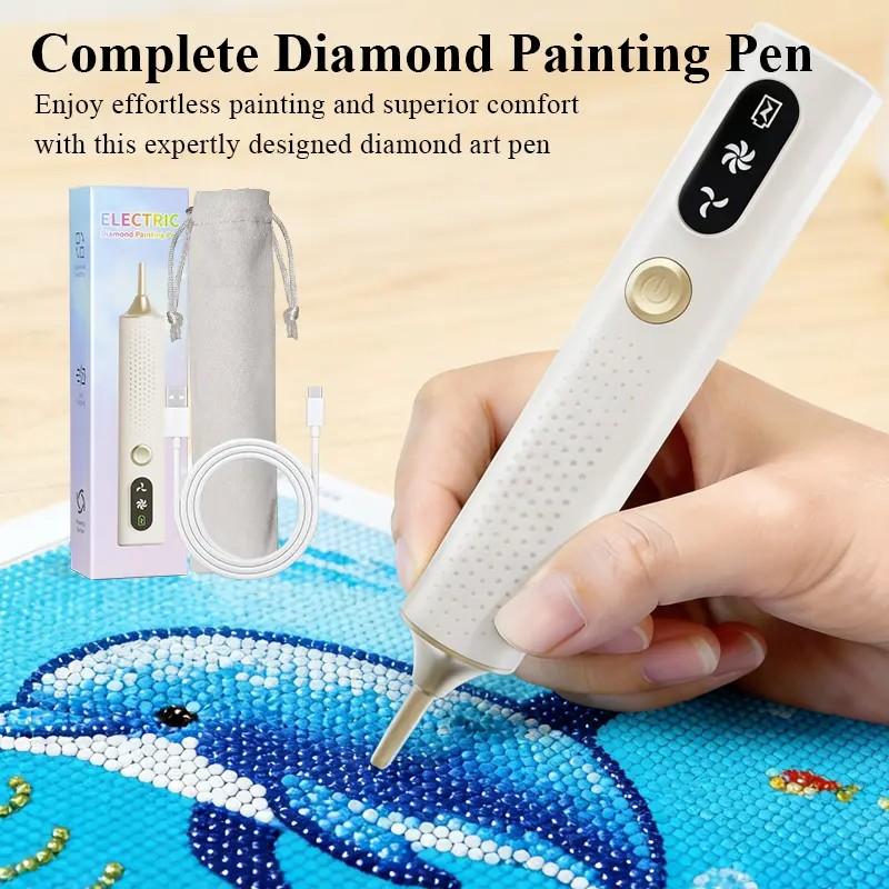 Electric Diamond Painting Brush, Wireless Suction Diamond Paintbrush, Rechargeable, Adjustable Suction Modes, Adult & Kids, Perfect Gift, Diamond Art Tool