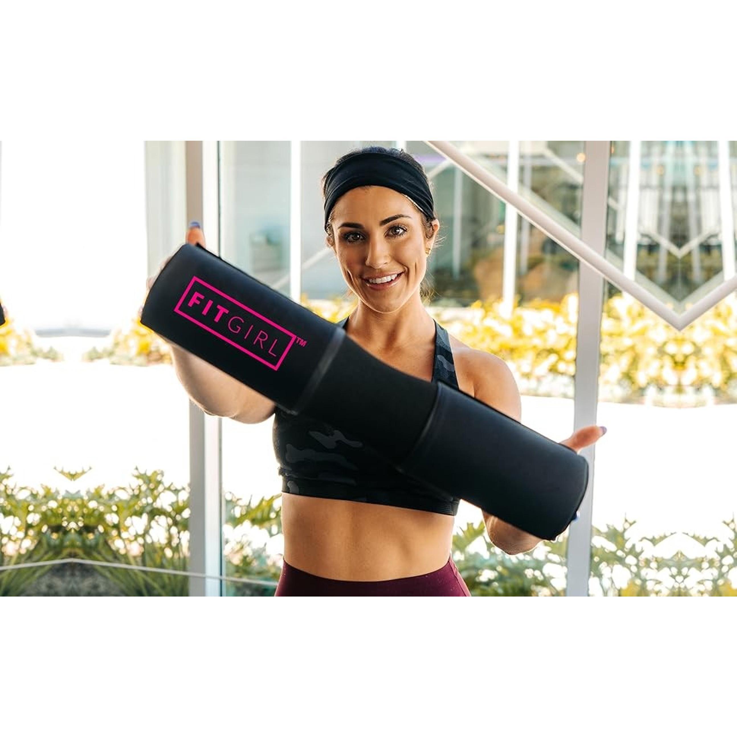 Squat Pad and Hip Thrust Pad for Leg Day - Barbell Pad Stays Secure in Place, Thick Cushion for Comfortable Squats, Lunges, Glute Bridges - Fits Olympic Bar and Smith Machine
