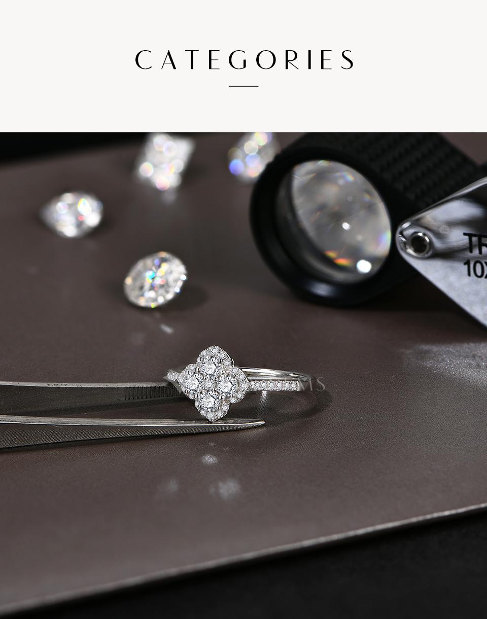 1.3ct D VVS1 Color Synthetic Moissanite Ring for Women 925 Sterling Silver Engagement Wedding Party Fine Jewelry Gift New R178