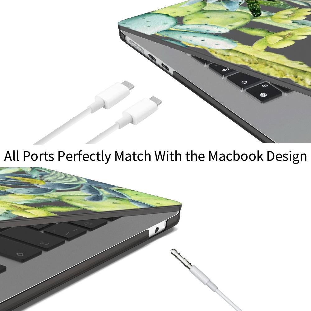 CASEBOOK Cactus Pattern Laptop Case, Laptop Protective Cover, Laptop Protector for MacBook Air Pro