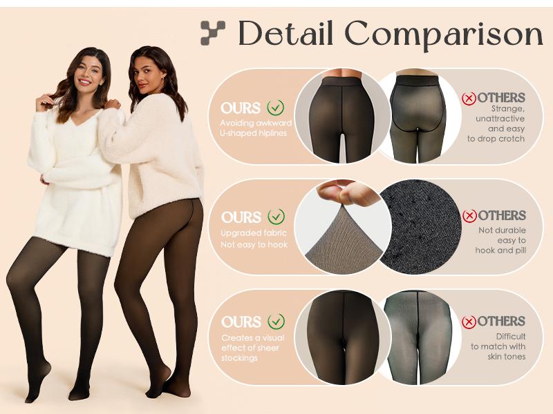 2-Pack (Same & Mixed Colors) Tournesol Fleece Lined Tights One-Lined Seams both front and back! Womenswear Size XS - 4XL Thermal Winter Basic Tights Leggings Thick Semi-Transparent Casual Underwear Pantyhose Closed Foot 001 Pack 2-Pack (Same & Mixed Colors) Tournesol Fleece Lined Tights One-Lined Seams both front and back! Womenswear Size XS - 4XL Thermal Winter Basic Tights Leggings Thick Semi-Transparent Casual Underwear Pantyhose Closed Foot 001 Pack