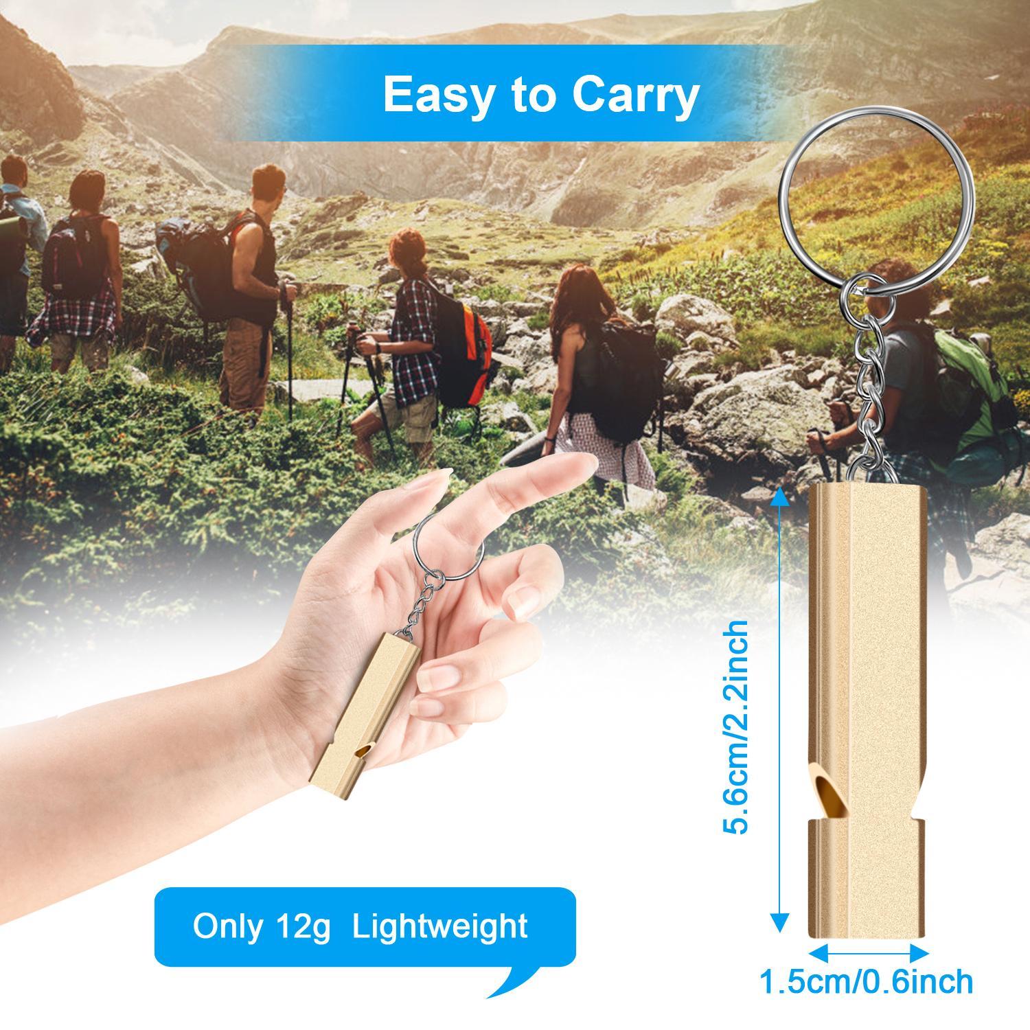 5 Pcs Emergency Survival Whistle,Safety Whistle Survival,Super Loud Emergency Survival Whistle with Keychain Whistle Hiking Accessories for Outdoors,Mountaineering,Boating and Signalling