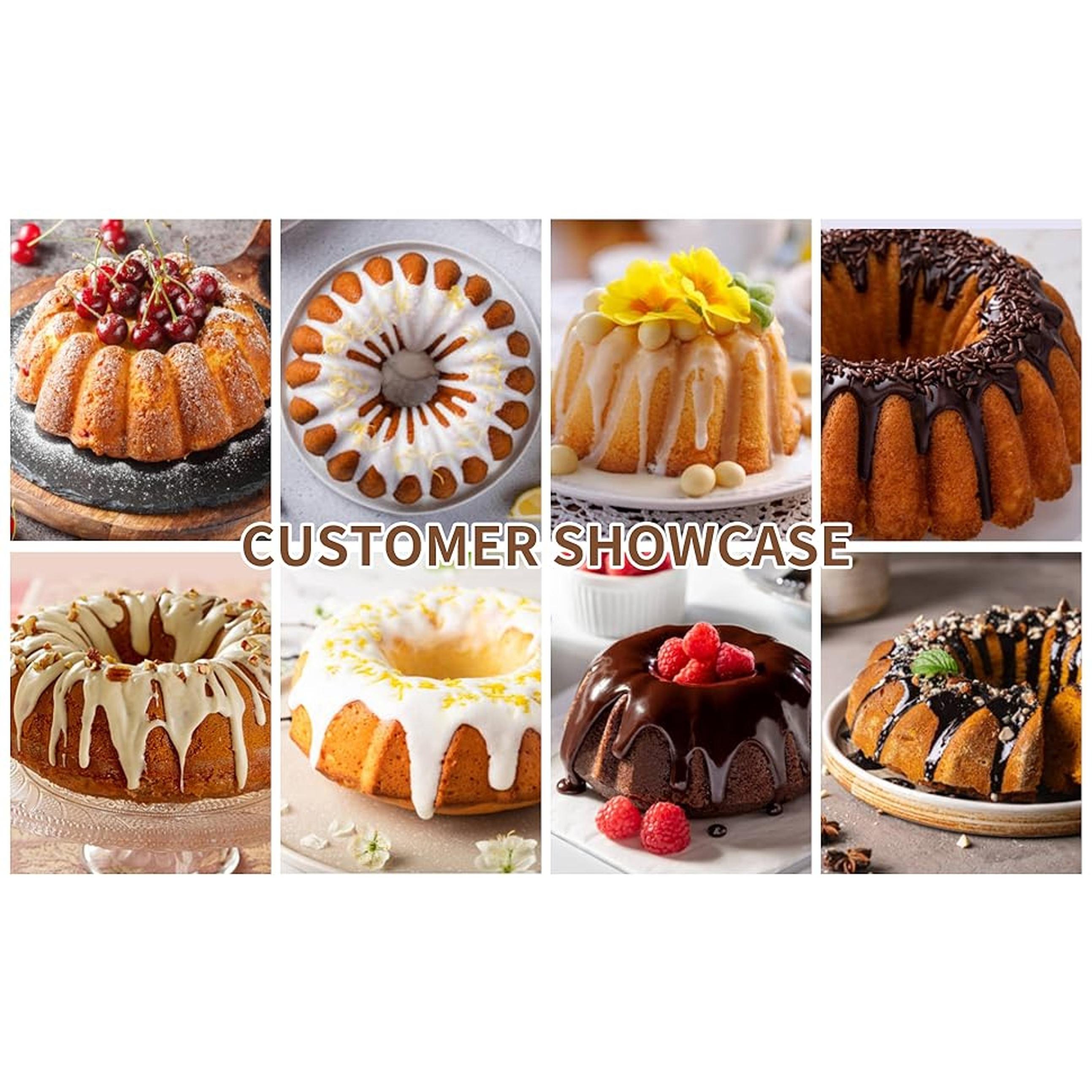 2 Pack Silicone Cake Pan Nonstick,10 Inch, Silicone Cake Molds,Pound Cake Pan, Baking Cake Pan for Jello,Gelatin,Cake,Brownie and Bread(Pink+Blue) 2 Pack Silicone Cake Pan Nonstick,10 Inch, Silicone Cake Molds,Pound Cake Pan, Baking Cake Pan for Jello,Gelatin,Cake,Brownie and Bread(Pink+Blue)