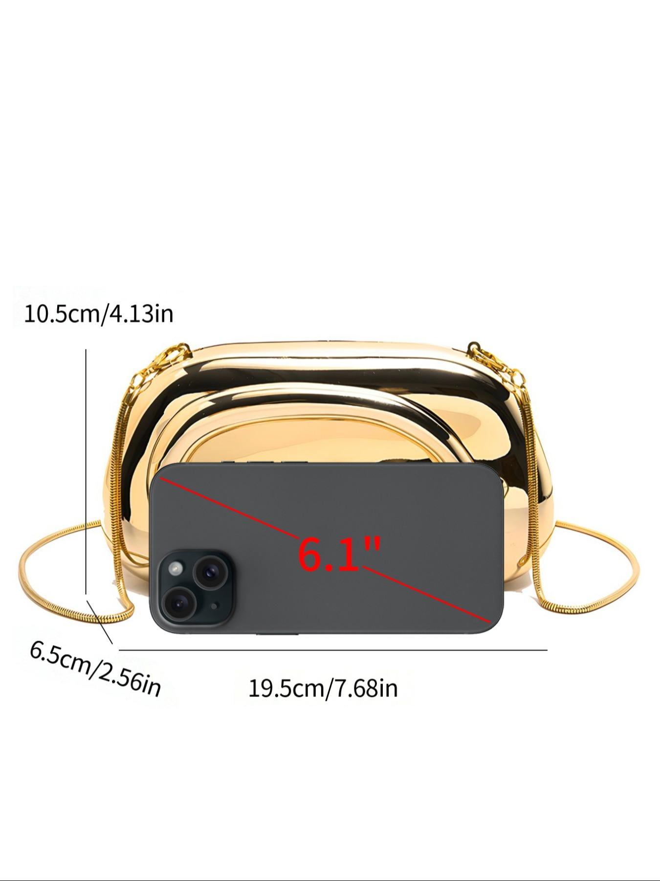 Women's Elegant Chain Strap Evening Bag, ExquisiteTrendy Clutch Bag, Fashionable Bag for Party Decoration，Christmas Gift, Valentine's Day Gift, Ideal Gift, Elegant Purse