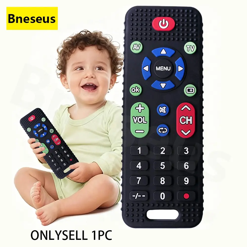 2026 New Baby Teething Toy, Cartoon Cat Silicone Teether, Suitable for Boys and Girls 6-24 Months, Ramadan and Eid Gift