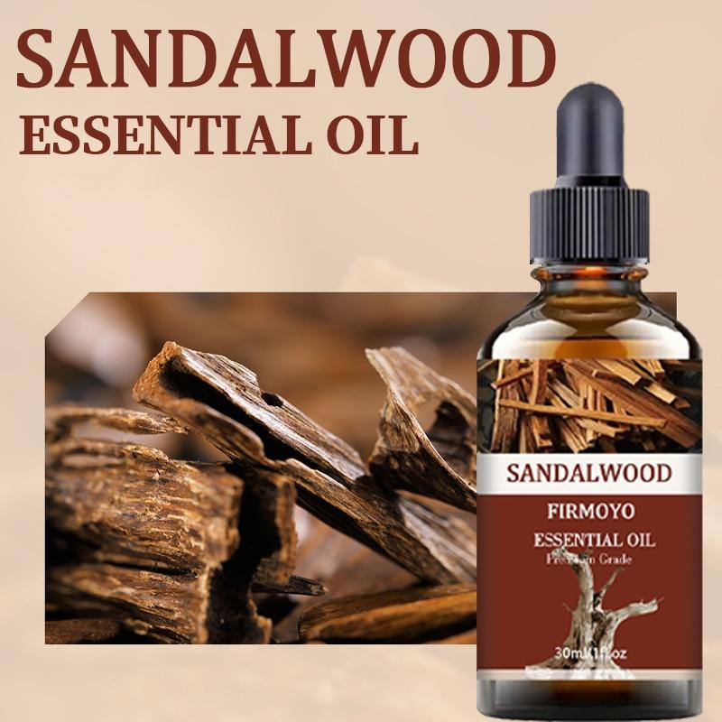 Sandalwood Essential Oil, 30 ml / 1 fl. oz. Pure plant-derived sandalwood essential oil, scented oils, aromatherapy natural, Plant based oils. Hydrates, repairs, and softens the skin. Suitable for both face and body. Ideal for home aromatherapy
