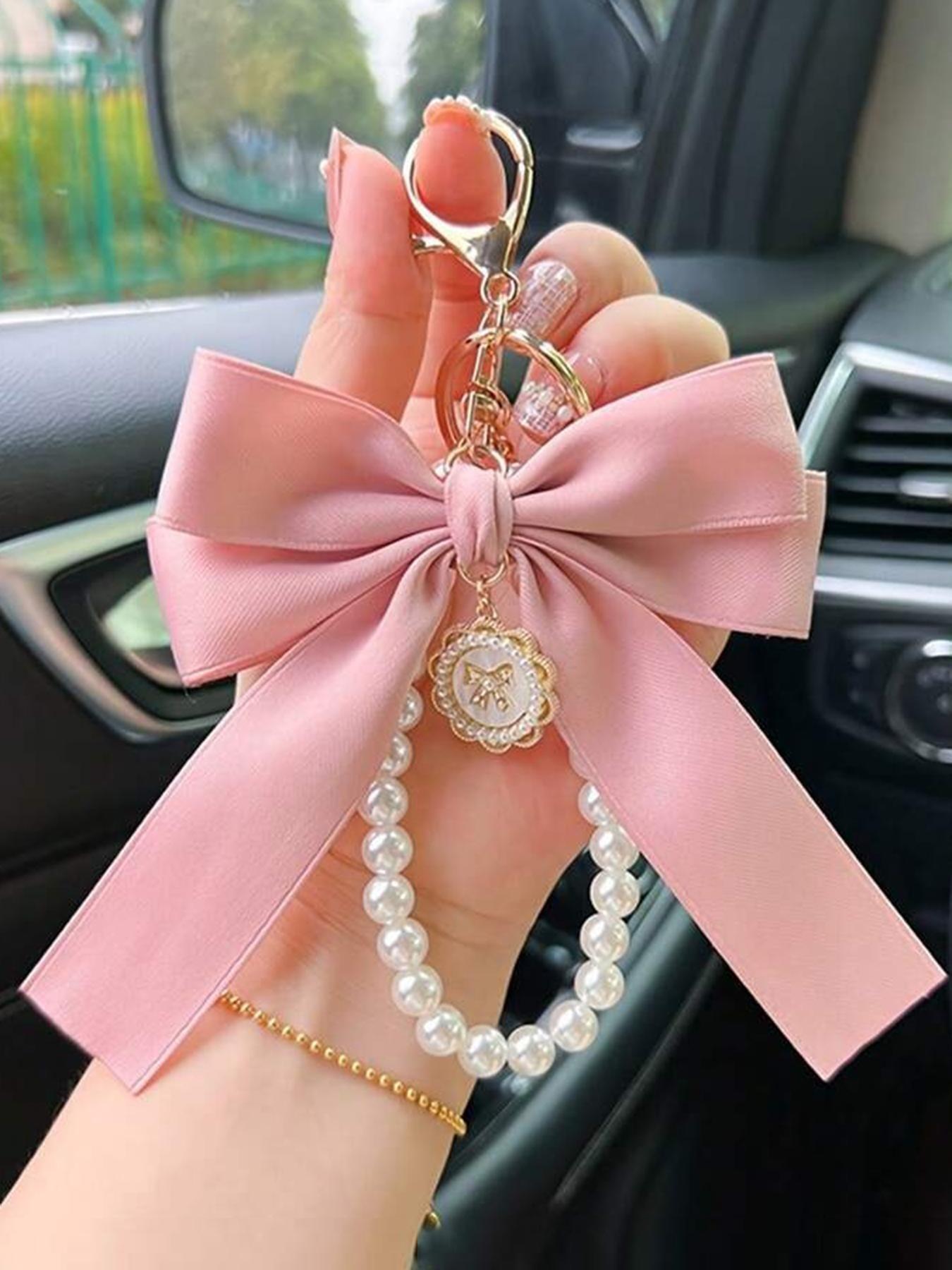 Personalized fashion exquisite versatile bow pendant, simple and casual versatile luxury bag pendant, sweet niche design multi-color optional suitable for daily bag accessories, gift  Key chain small objects, Bag Charm Keychain, Charms For Bags