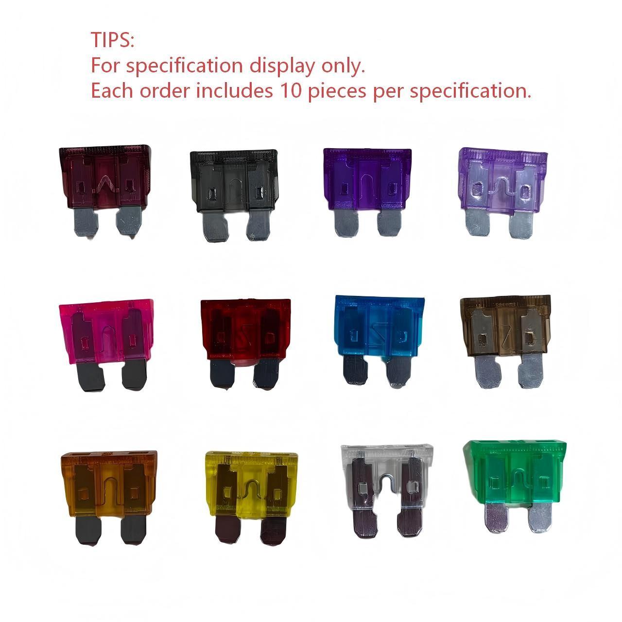 (10 Pack) Atc/ato Standard Blade Fuses, Nickel Plated, 12 Amp Specifications Available, Suitable for Cars, Trucks, Boats, Motorcycles, Suvs