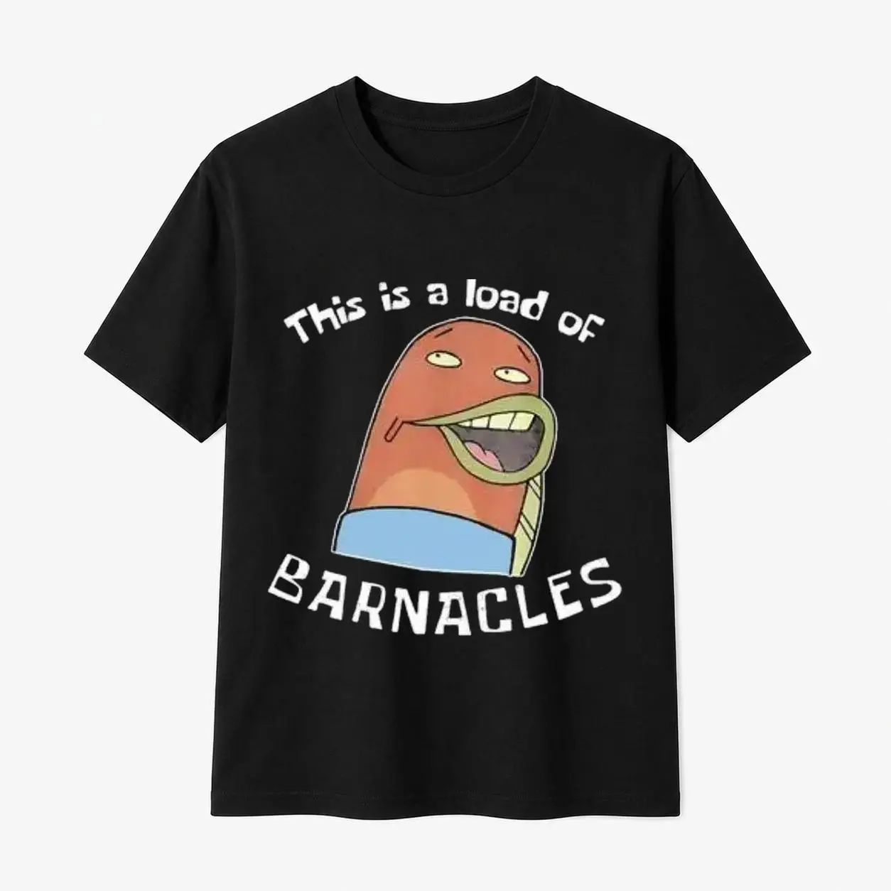 100% Cotton Men's Humorous SpongeBob Barnacles TShirt Graphic Crewneck Unisex Full Color and Size
