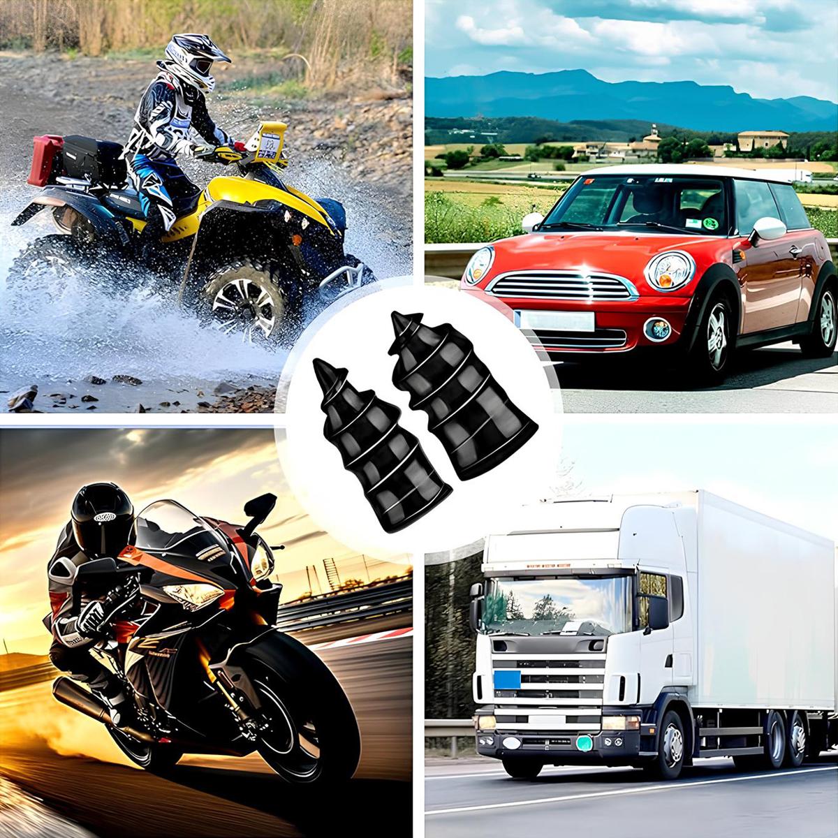 40 PCS Tire Repair Rubber Nails Kit with Screwdriver 2 Sizes for Car Motorcycle Truck Tractor Blue High-Quality Self-Service Puncture Repair Tool