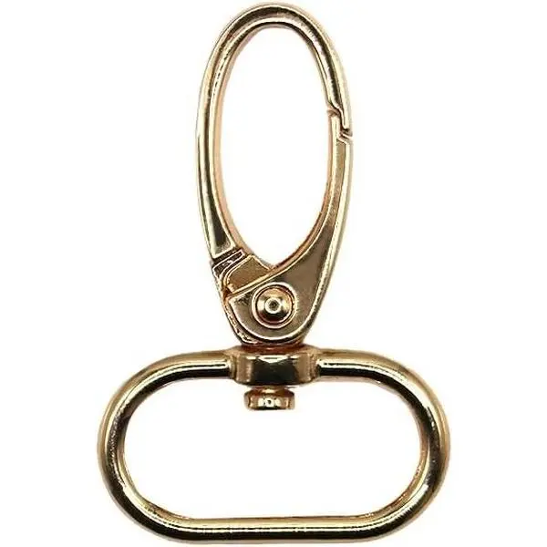 Swivel Lobster Claw Clasps 1 Inch 15 count - Heavy Duty Metal Clasps with Secure Lock, Curved Snap Hooks for Bags,  Making, Keychains, Lanyards & DIY Craft Supplies (, 1 inch)