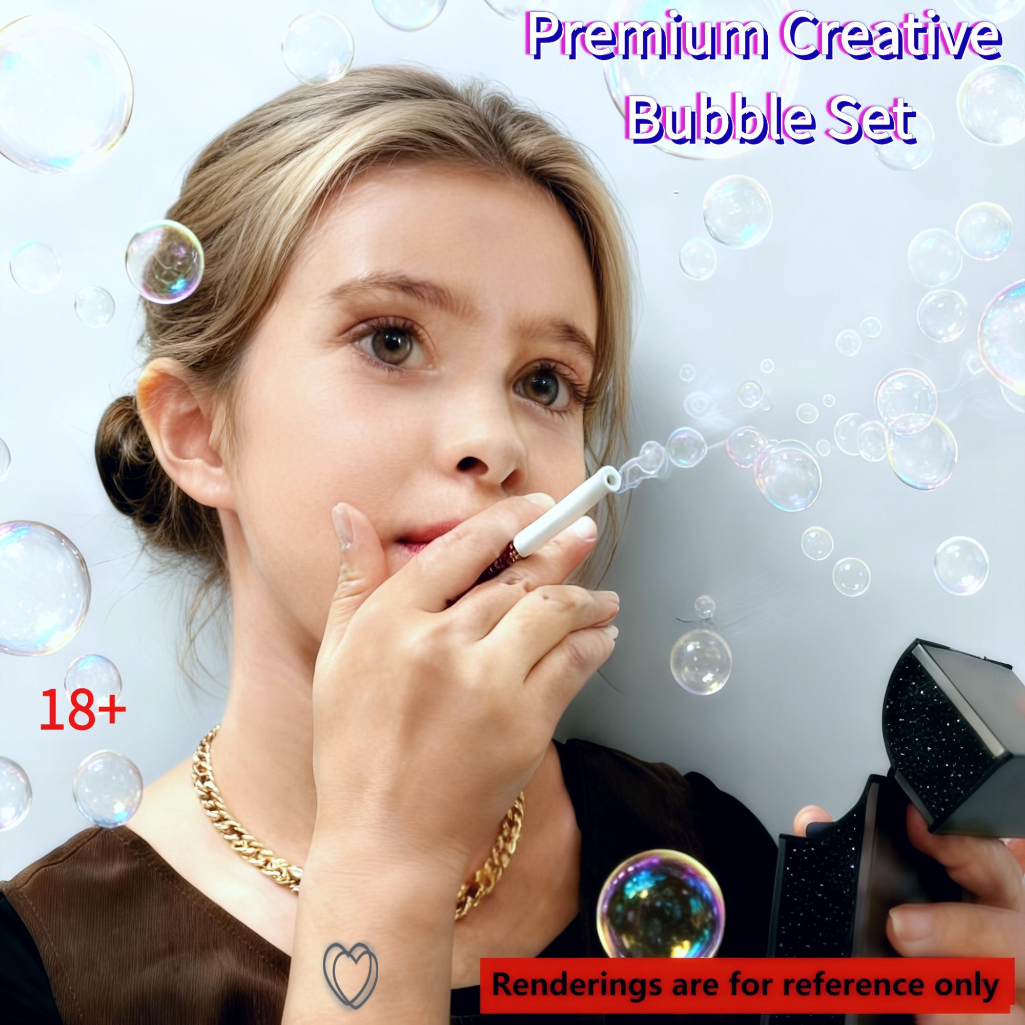 Prank Creative Bubble Smoke Box Set, Mini Bubble Stick, Creative Pipe Bubble Smoke Box, Party Atmosphere Tool, Fun Bubble Smoke Box, Handheld Bubble Maker (no Bubble Liquid)