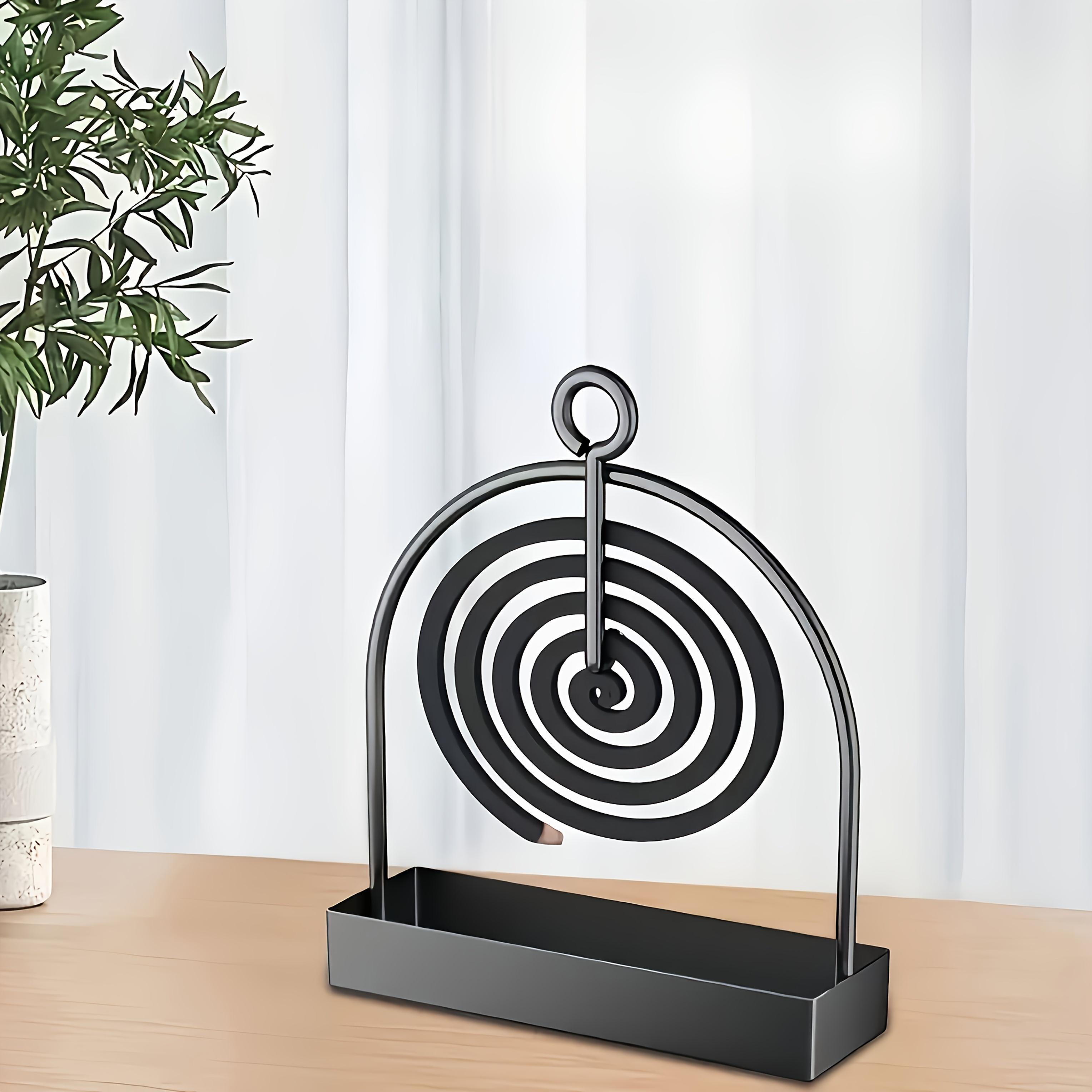 One Mosquito Coil Holder, Made of Metal, Suitable for Hanging Mosquito Coils or Sandalwood Incense, Suitable for Decorating Living Rooms/bedrooms and Outdoor Camping