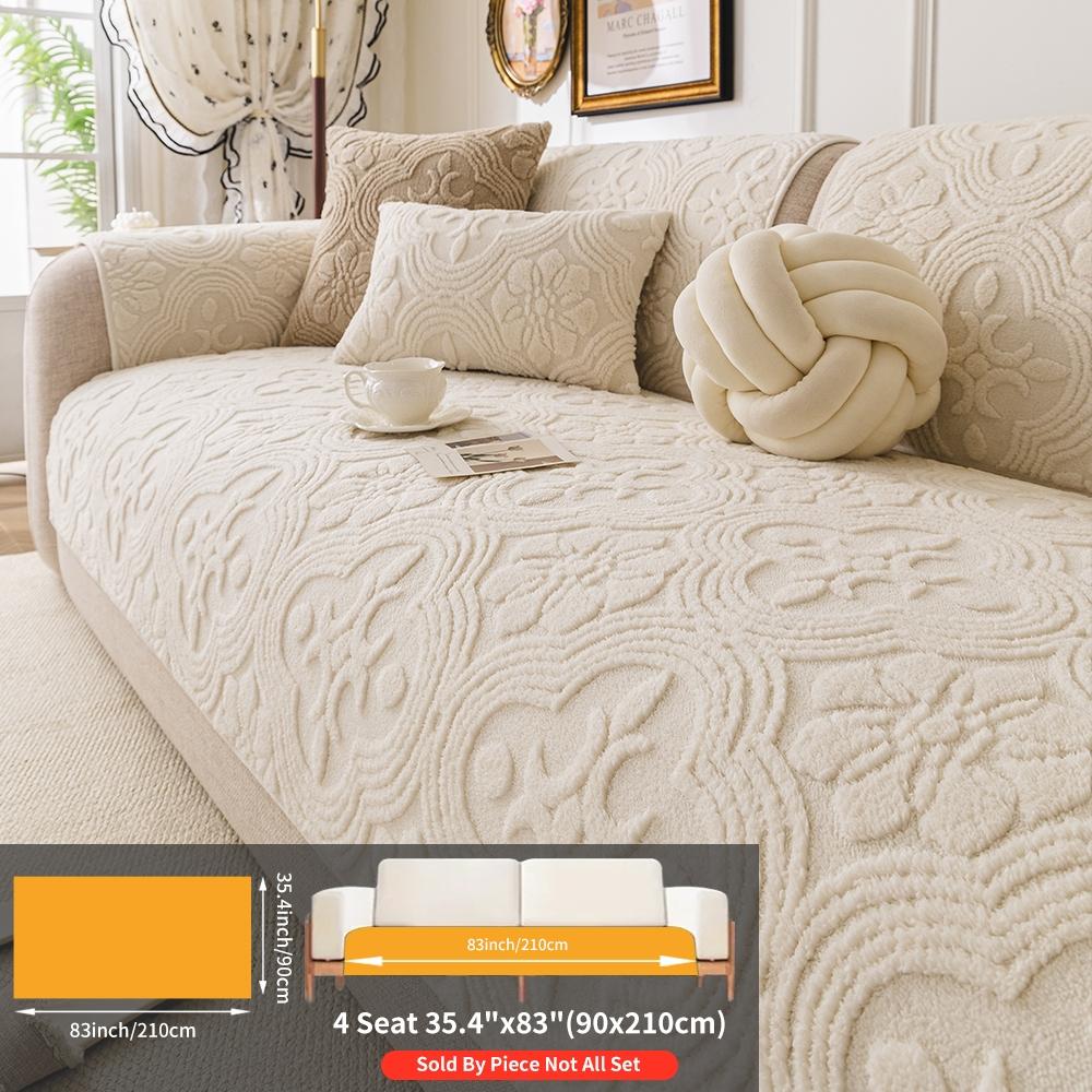 Comfortable Peony Pattern Sofa Cushion, Thick Soft Pet Friendly Couch Protector, Non-Slip Plush Chair Cover for Living Room Bedroom Office Decor, Sofa Couch Covers Comfortable Peony Pattern Sofa Cushion, Thick Soft Pet Friendly Couch Protector, Non-Slip Plush Chair Cover for Living Room Bedroom Office Decor, Sofa Couch Covers