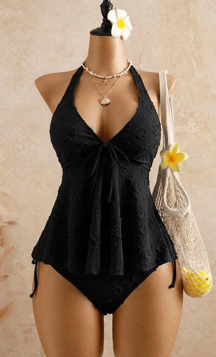 Women's Tankini Swimsuit Set, Two Piece Tummy Control Bathing Suit, Stylish Modest Swimwear with Comfortable Stretch Fit, Beach & Resort Outfit for Vacation, Cruise, Pool Party, Summer Travel & Tropical Getaway
