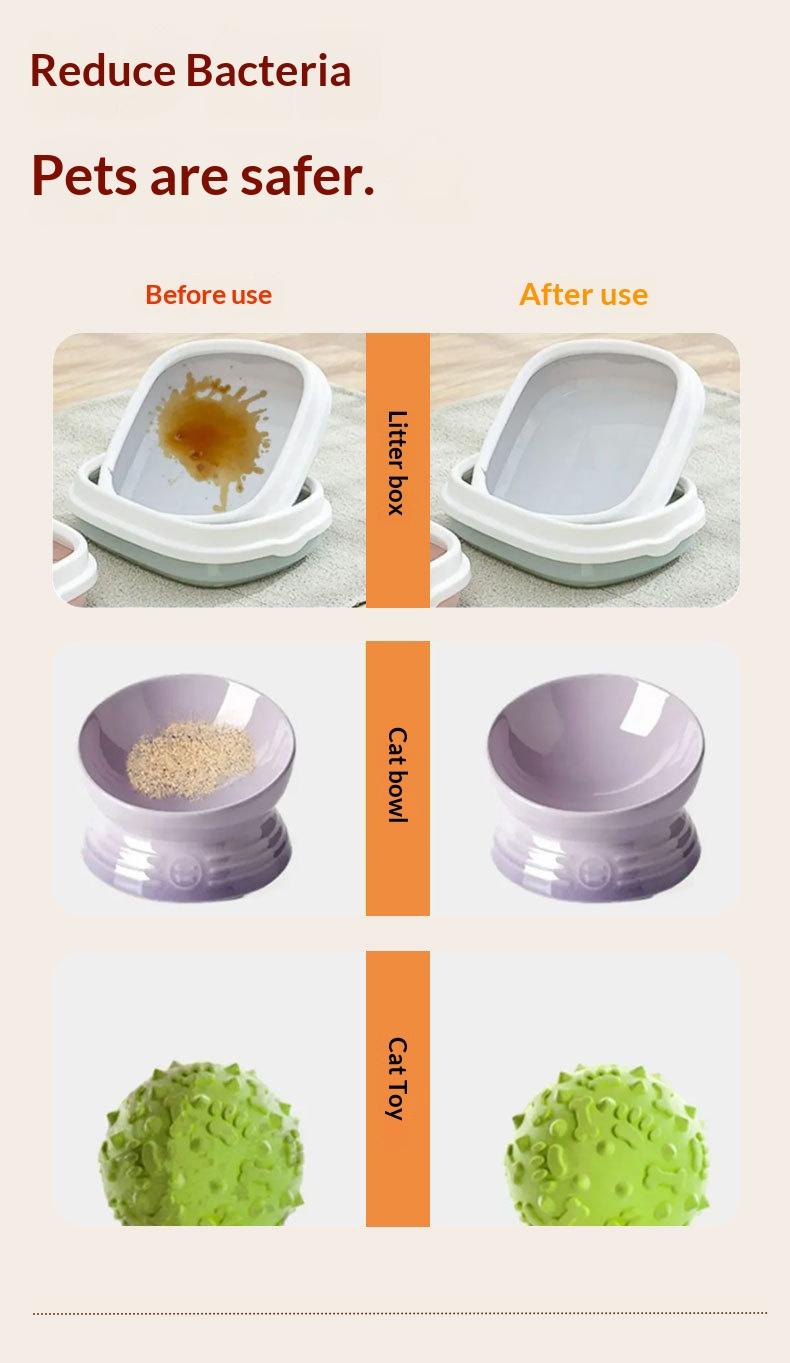 Cat Litter Box Cleaner, Antibacterial Mite Remover, Fresh Air Pet Deodorizer, Pet Supplies Toy Washer, Essential Pet Care Product