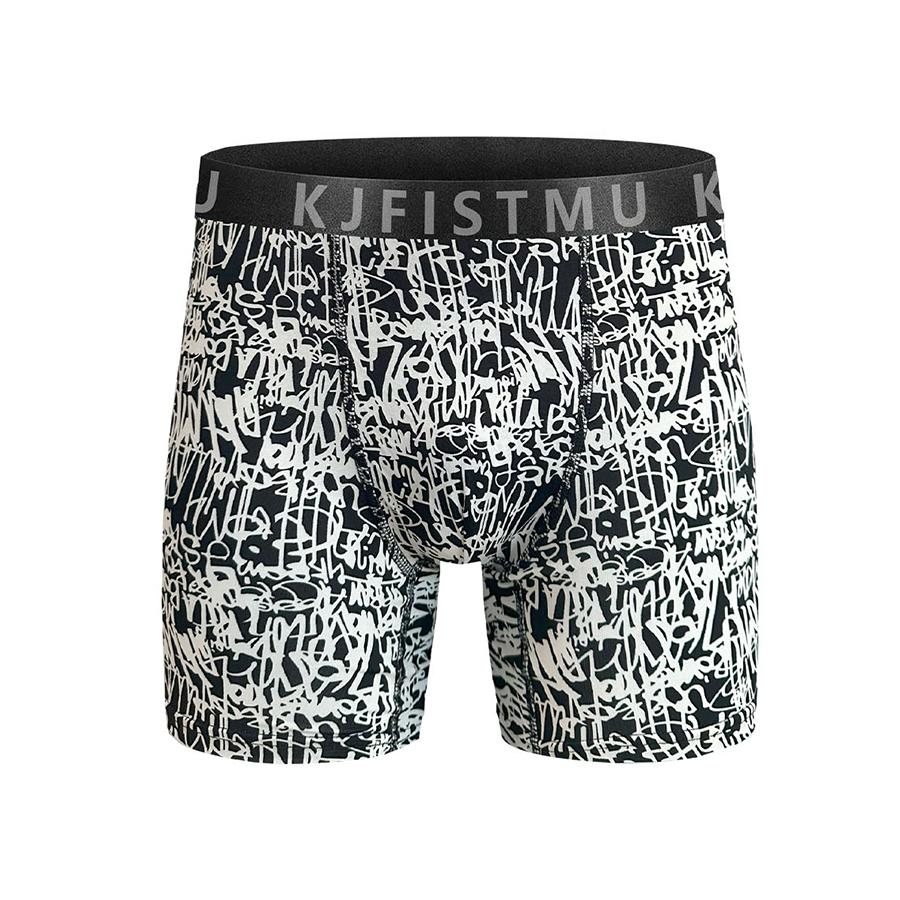 KJFISTMU Men's Boxer Briefs 12-Piece Random Set Autumn Clothing Breathable Antibacterial Fashionable Printed Graffiti Sport Underwear Comfortable Fitted Elastic Waistband Anti-Slip Soft Lightweight Fabric Menswear Bestie