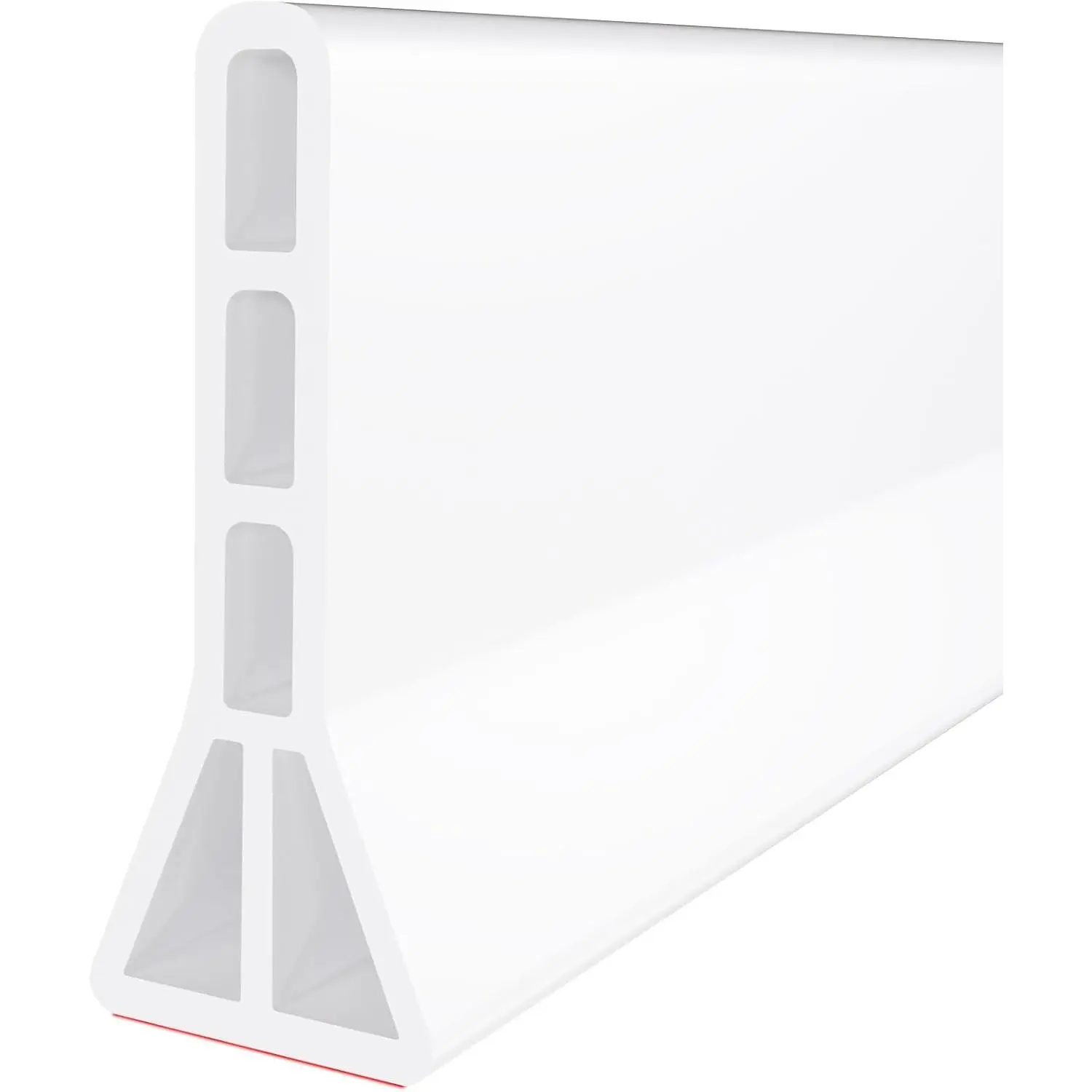 3"H Shower Threshold Water Dam, Shower Water Guard (59 inch, White)