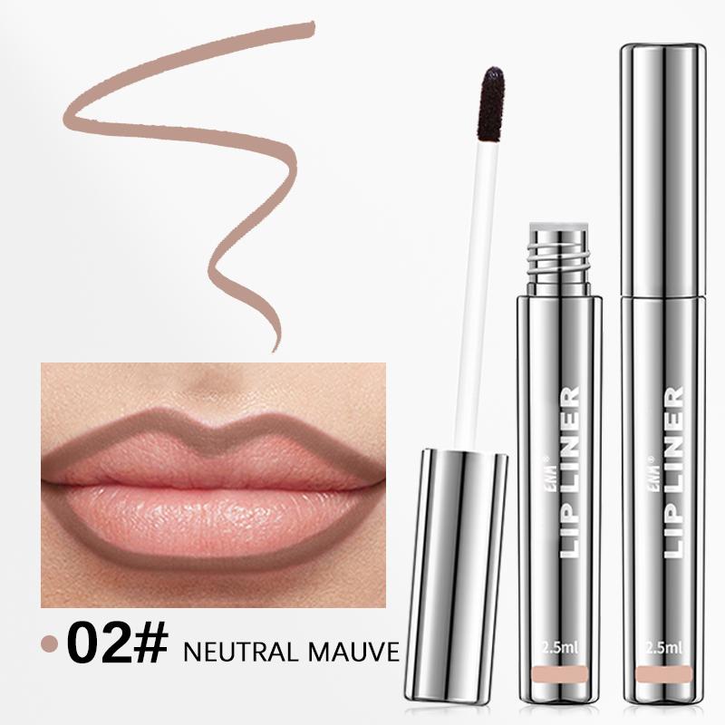 Peel-Off Liquid Lip Liner Pen: Non-Sticky, Long-Lasting, Matte Finish Lip Liner with Anti-Cup Staining