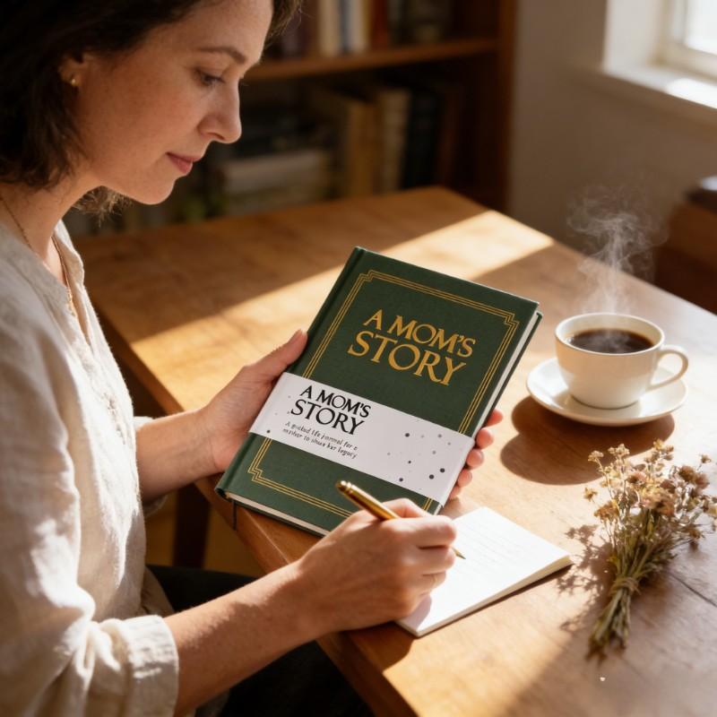 Mom's Life Story Diary Hardcover Edition, Meaningful Memorial Gift, 250+ Guiding Questions, Perfect for Mother's Day Birthday Christmas