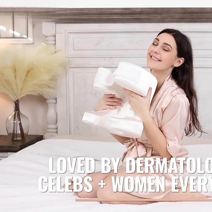 Face Massage Pillow, Soft Face Pillow, Premium Beauty Pillow, Ultimate Comfort Sleep, Washable Silk Cover, Plush Polyester Fill