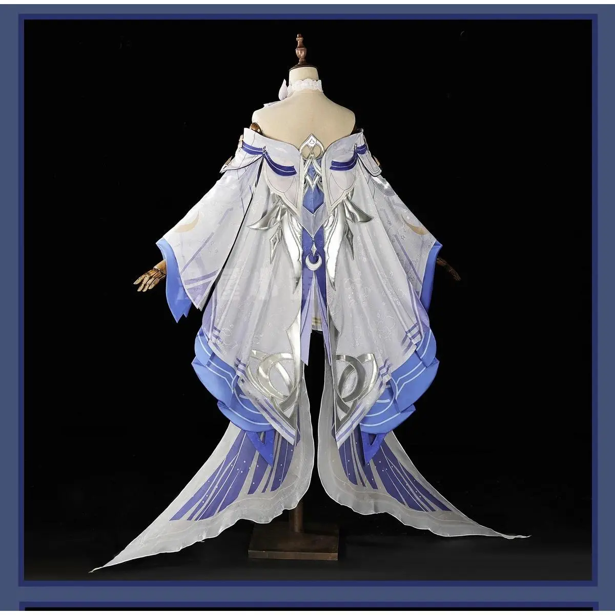 Women's Columbina Damselette Cosplay Costume Set for Genshin Impact, Elegant Polyester Dress with Wig & Props, Genshin Look Outfit for Halloween Carnival, Multi-Size, Hand Wash Accessories Included