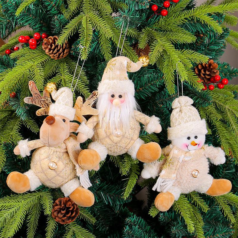 Christmas Doll Ornament, Cozy Style, 3 Designs, Perfect for Holiday Decor, Christmas Tree Decoration, Festive Xmas Accessory