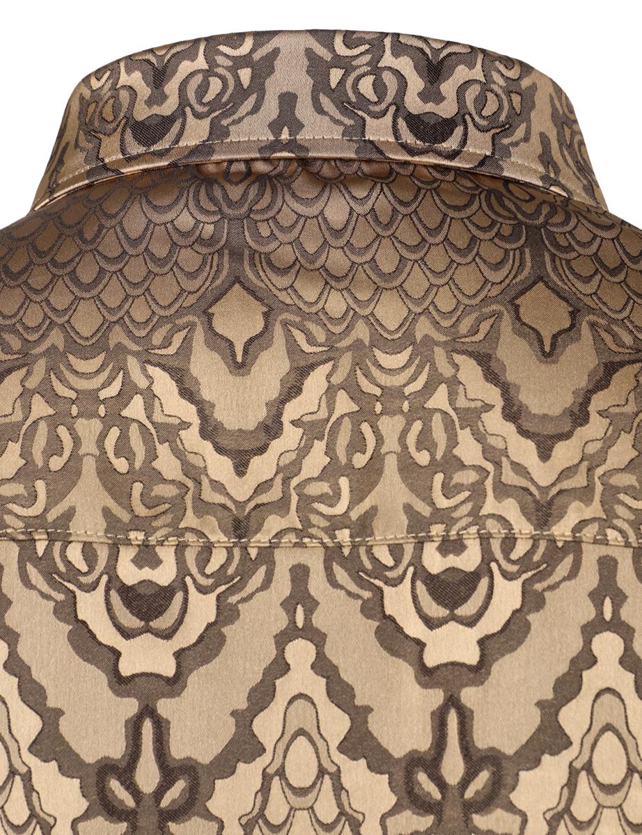 ZEROYAA Men's Hipster Slim Fit Lightweight Long Sleeve Gothic Jacquard Button Up Dress Shirts for Party Prom ZEROYAA Men's Hipster Slim Fit Lightweight Long Sleeve Gothic Jacquard Button Up Dress Shirts for Party Prom