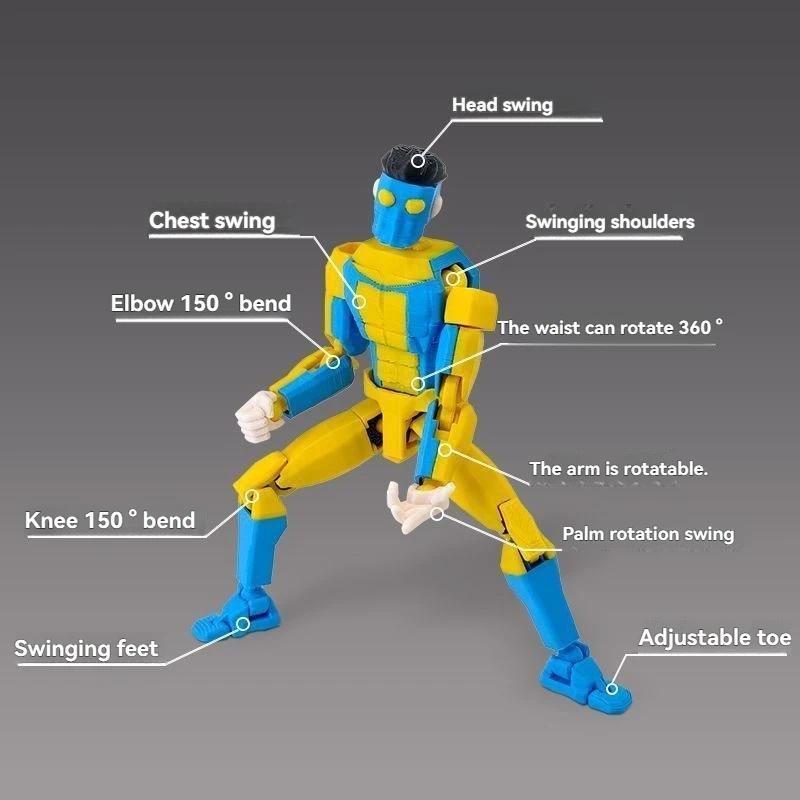 3D Printed Superheroes Invincible 2.0 Anime Multi-Jointed Shapeshift Toys Action Figures Mannequin Model Ornaments Gifts