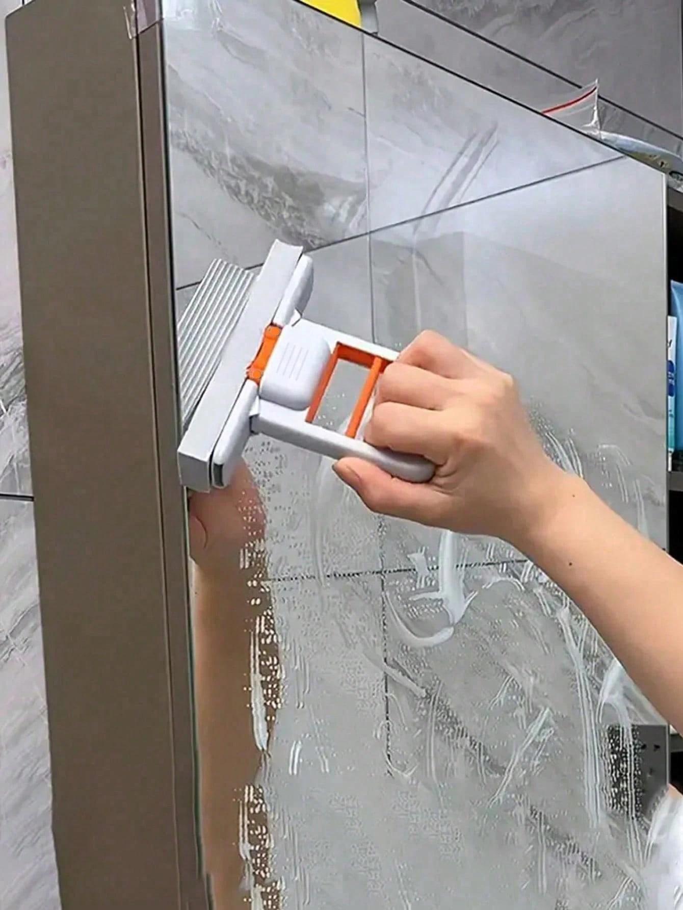 Multifunctional Mini Mop, Extendable, Dry Wet Use, Suitable for Kitchen Living Room Bathroom Car Windows, Compact Design Durable Plastic, Clean Mop